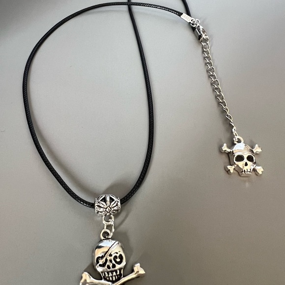 Skull & Crossbones Times Two Necklace - Picture 5 of 11
